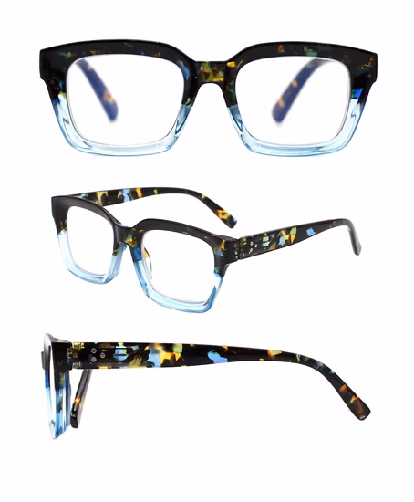 Gafas de lectura personalizadas de la promoción barata plástica unisex de la PC de los vidrios de lectura del marco de la PC de la moda