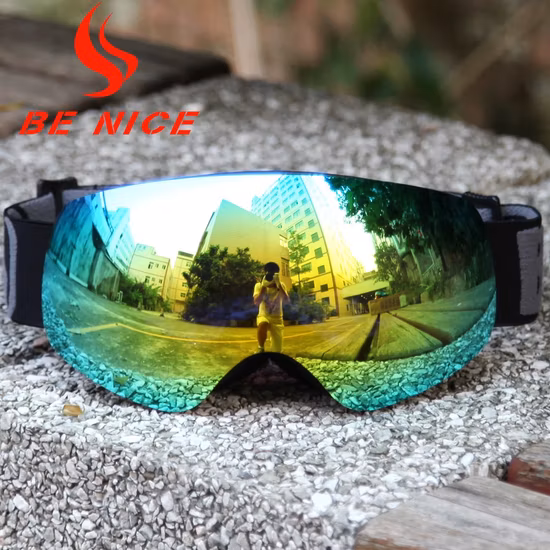 Gafas protectoras para snowboard con doble lente Revo que cubre gafas de esquí de alta calidad UV400